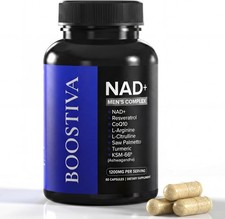 Boostiva NAD+ Supplements for Men, with Resveratrol, CoQ10, L Citrulline picture