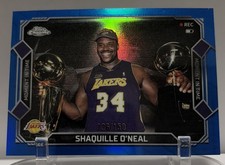 2025/26 Topps Chrome Update Shaquille Oneal Moment In Time Blue /150 picture