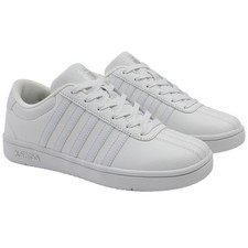 K-Swiss Women’s Court Sneaker White Synthetic Leather TPR Outsole Sizes 6-11 picture