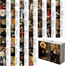 120 Pcs Catholic Saints Quotes Prayer Cards 40 Styles picture