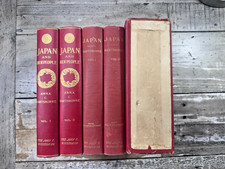 1902 Antique Travel “Japan & Her People” Hartshorne, Orig. Box + Dust Jackets picture