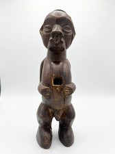 Vintage African Songye Nkisi Nkishi Power Figure Carved Wood Fetish Statue picture