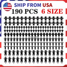 190Pcs Bumper Clips Retainer Auto Car Rivets Fastener Fender Push Pin Trim picture