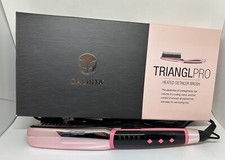 Calista TrianglPRO Triangl Pro Heated Hair Detailer Brush Shimmering Pink RARE picture