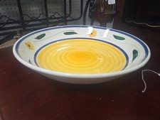Elegant ROMA INC. NY. Hand-Painted in Italy, Yellow Blue 13