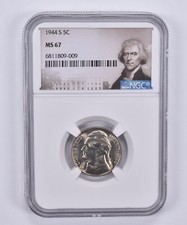 1944-S Jefferson Nickel 5c MS67 NGC Special Label picture