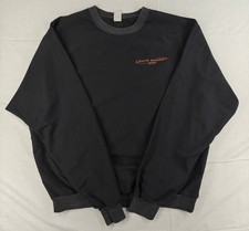 Vintage 2000 Seattle Marathon Sweatshirt Made in USA Black Crewneck Sz M Y2K picture