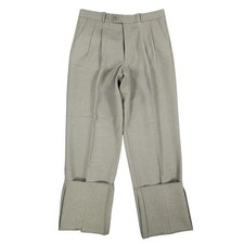 Gino Cappeli Dress Pants Mens 33 Vintage Olive Green Pleated James Deadstock picture