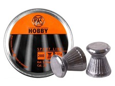 RWS Sport Line 200 Count HOBBY Wadcutter 5.5mm .22 Caliber Airgun Pellets picture