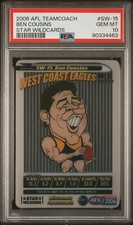 AFL TeamCoach 2006 Ben Cousins Star Wildcard Graded PSA 10 GEM MINT SW-15 Eagles picture