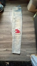 AMIRI MX1 Ultrasuede Denim Jeans picture