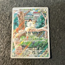 Pokemon Meowth 106/094 Me02: Phantasmal Flames Holo Full Art Near Mint  B2-29 picture