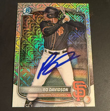 Bo Davidson signed auto 2025 1st Bowman Chrome Mojo Mega Box Refractor IP QTY picture