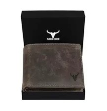 NAPA HIDE Leather Bifold Wallet For Men RFID Blocking Stylist Wallet GIFT UNISEX picture