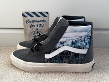 CUSTOM BRAND NEW VANS Grey Men's 6.5/ Women's 8 picture