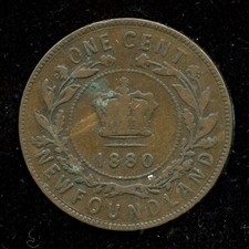 1880 Newfoundland Large Cent - Oval 0 Variety picture