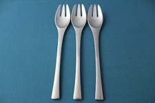 Dansk ODIN Dinner Forks (Set of 3) Satin Stainless Germany 7 7/8