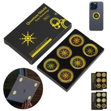 Quantum Anti Radiation Shield 5G EMF Protection - Phones Laptops - 6 Stickers picture