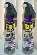 2x Raid Max Bed Bug Crack And Crevice Foaming Spray 17.5 oz each picture