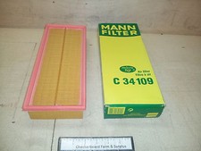 NOS MANN Air Filter Engine C-34109 Volkswagen 035133843 069129620 VW Audi 5-Cyl picture