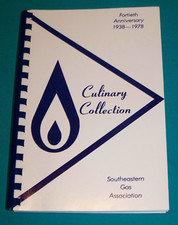 Southeastern Gas Association 40th Anniversary Cookbook 1938 1978 North Carolina picture