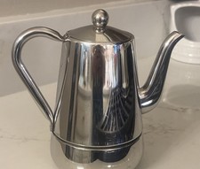 Vintage Stella Arianna Coffee Espresso Maker Made in Italy 18/10 Stainless picture