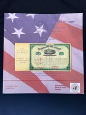 The Value of America's Great Fortunes: a US Fortune Evaluation Index 1800-2000 I picture