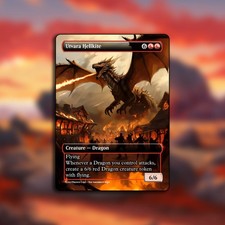 Utvara Hellkite MTG Playtest Custom Alt Art Card For Commander picture