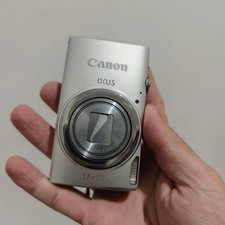 Canon IXUS 265 HS CCD Digital Camera 16MP 12X Optical Zoom Silver Built-in Wi-Fi picture