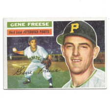 1956 Topps White Back #46 Gene Freese, Pittsburgh Pirates picture