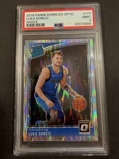 2018-19 Panini Donruss Optic - Rated Rookie Luka Dončić #177 Shock (RC) PSA 9 picture