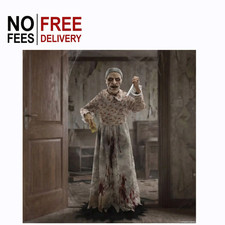 HALLOWEEN 5 FT GRANNY BATES PSYCHO PROP DECORATION HAUNTED HOUSE CEMETARY picture