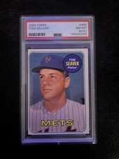 1969 Topps #480 Tom Seaver PSA 8 (OC) NM-MT Mets HOF Vintage Baseball Card picture