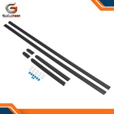 For 1992-1995 Honda Civic 3Dr Hatchback 6Pcs Outer Door Side Moldings Black picture