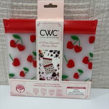 CWC 6 Piece Reusable Storage Bags, BPA Free, Food Safe, Hearts New picture