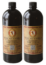 Pure Dark Mexican Vanilla Extract Gluten-Free Vanilla ,1 liter - 2 Pack picture