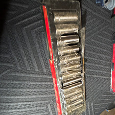 Snap-on 313TSMYA 1/2 in Drive 13-Piece Metric Deep Socket Set 12-24mm picture