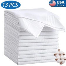 13x Handkerchiefs Cotton Classic Hankies Large Men Hankerchief Hanky Pocket picture