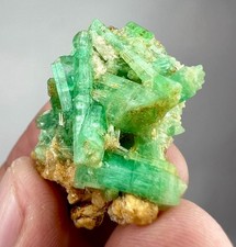 62 CT Amazing Emerald Crystals Bunche Specimen From Panjsher Afghanistan r-2 picture