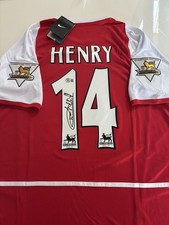 🔥⚽️ Thierry Henry, Hand Signed Arsenal London Jersey, Beckett COA ⚽️🔥 picture