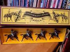 BRITAINS #8853 CIVIL WAR CONFEDERATE  CAVALRY FIGURE SET with BOX picture