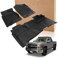 3Pcs/Set Floor Mats Fits For Silverado/Sierra 2500HD/3500HD Crew Cab 2015-2019 picture