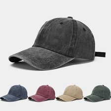 Cotton Baseball Cap Ball Dad Hat Adjustable Plain Solid Washed Men Premium 2026 picture