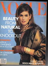 Vogue October 1990 Cindy Crawford Christy Turlington Linda Evangelista Nadege picture