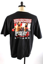 Vintage 2002 Tyson Lewis Heavyweight Boxing Championship Fight T-Shirt Mens XXL picture