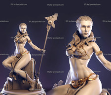 Sexy Slave Leia Spear V6 3D Printed 16k Res Hand-Painted or Unpainted picture