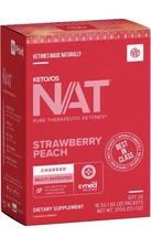 Pruvit KETO/OS NAT Charged 20 Packets Strawberry Peach Flavor EXP:10/2026 picture