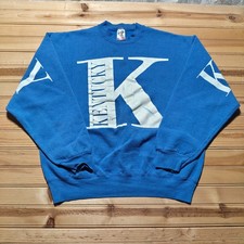Vintage 90s Kentucky Wildcats NCAA Sports Crewneck Pullover Sweatshirt USA - XL picture