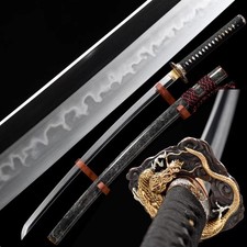 Full Ray Skin saya Katana Japanese Choji Hamon Samurai Sword Hadori Polishing picture
