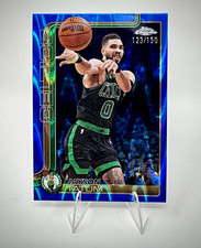 Topps Chrome  Update 2025-26 Jayson Tatum Boston Celtics Blue RayWave /150 picture